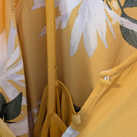 Floral Yellow Maxi Dress - Picture 4 of 5